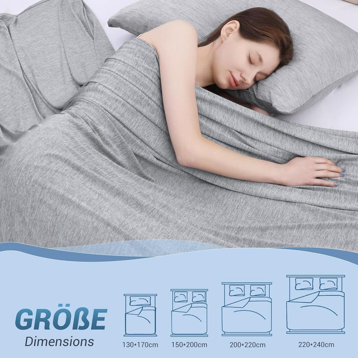Elegear Kühldecke 150 x 200cm, Japanische Arc-Chill 3.0 Q-Max>0,5 Kühlfasern Selbstkühlende Sommerde