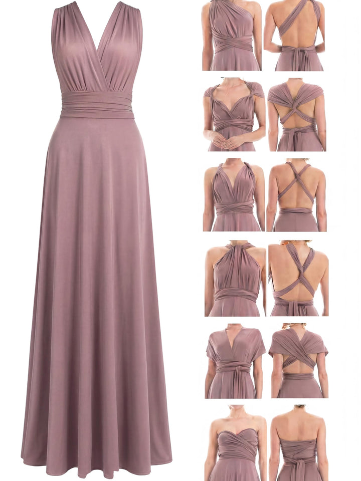 Juvell Brautjungfernkleider lang - Maxi-Kleid - Infinity-Abendkleid - Multiway-Wickelkleid - Abendkl