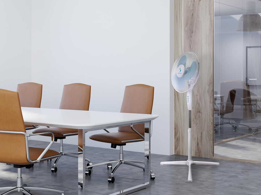 BEPER P206VEN103 Standventilator, 3 Flügel, höhenverstellbar bis 125 cm, 3 Geschwindigkeiten, automa