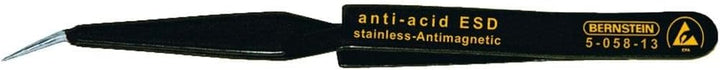 ESD SMD Kreuzpinzette 120mm Form 53c Edelstahl, selbsthaltend, ableitfähig