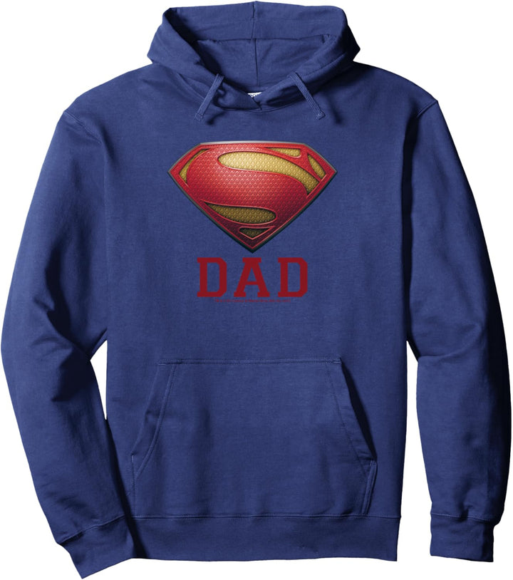 Superman Man of Steel Dad of Steel Superpapa Pullover Hoodie