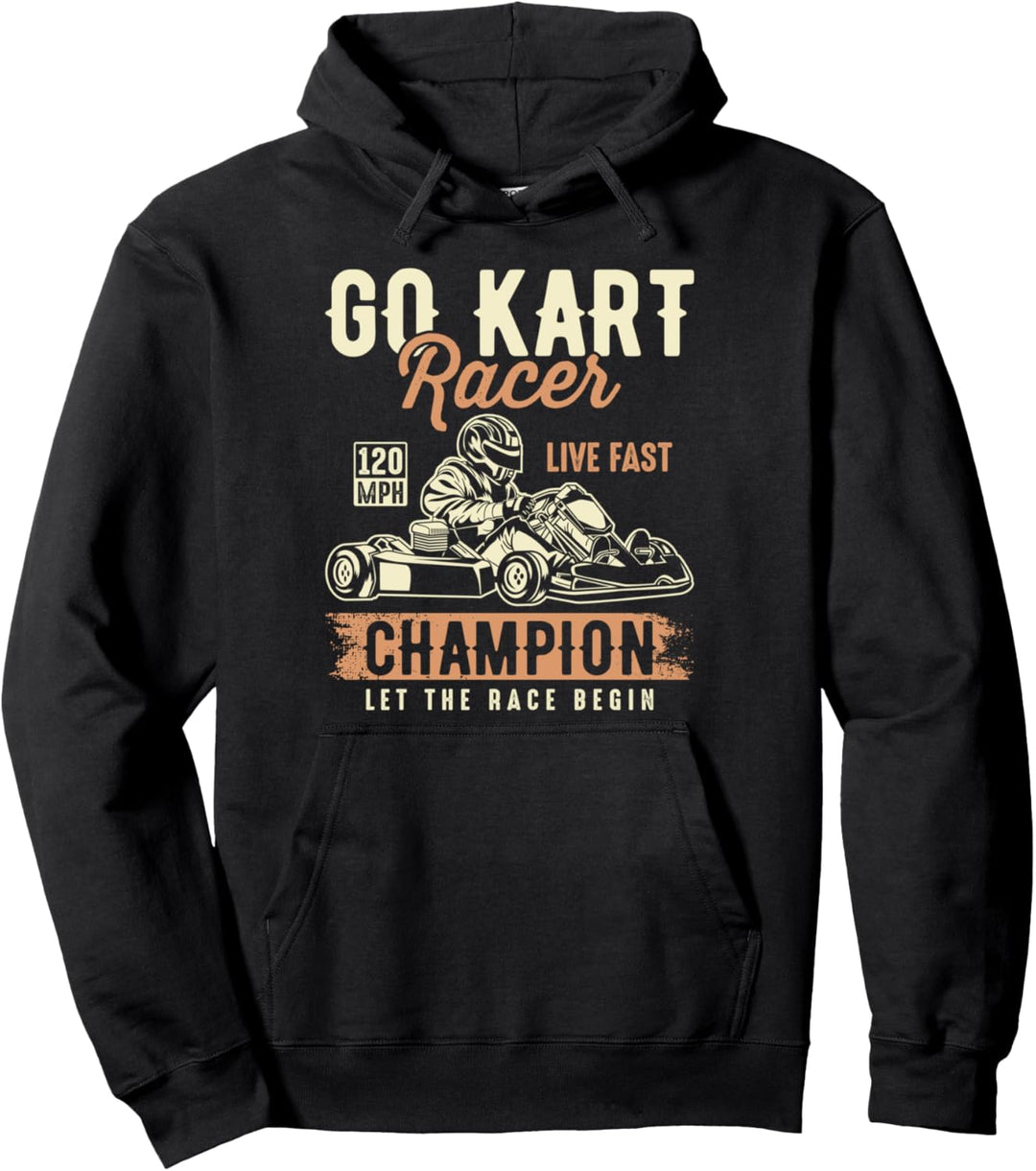 Kart Champion Racer Go Kart Racing Go-Kart-Rennstreckenrennen Pullover Hoodie