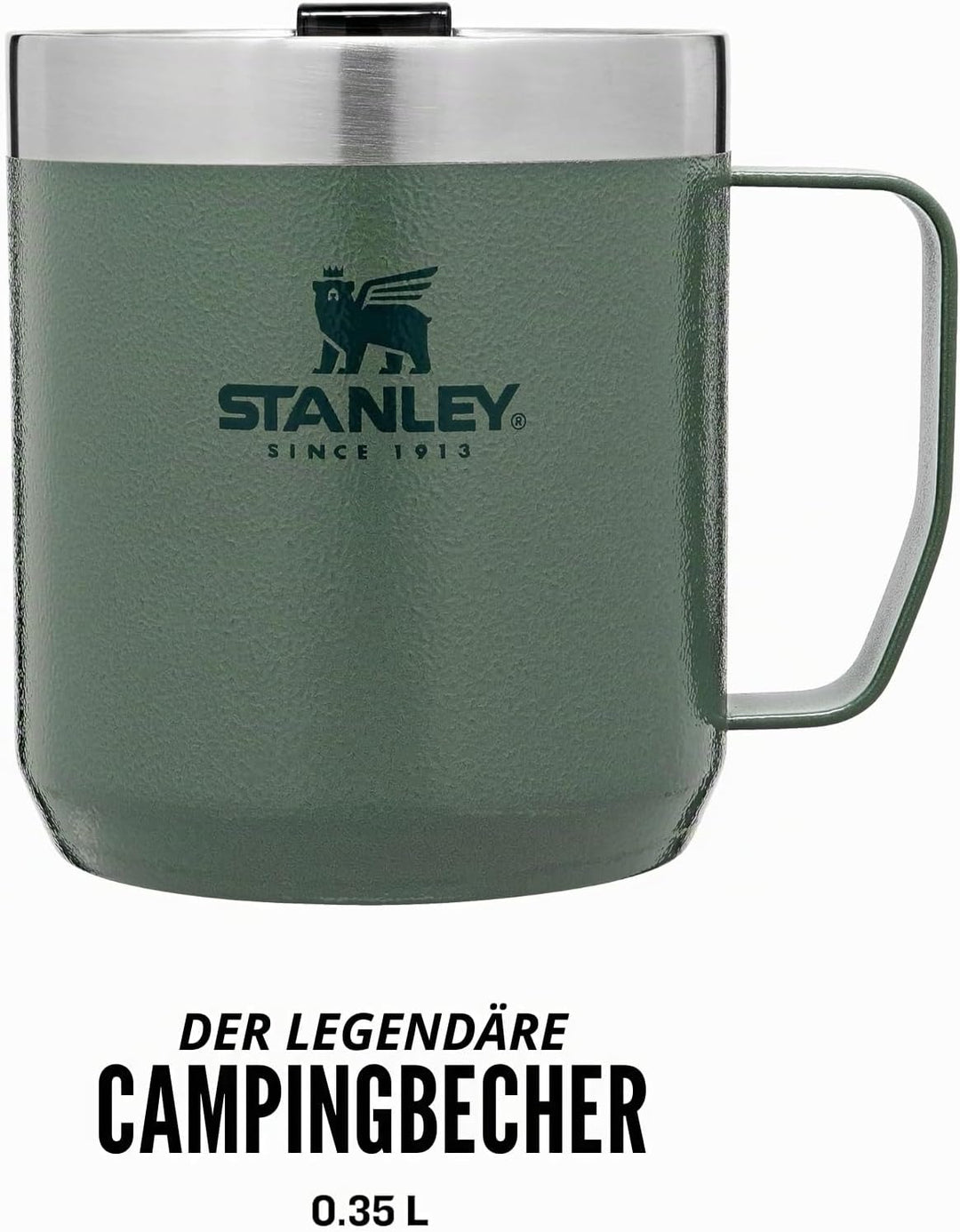 Stanley Classic Legendary Camp Mug Thermobecher 354 ml - Hält 1.5 Stunden Heiss - 3 Stunden Kalt - B