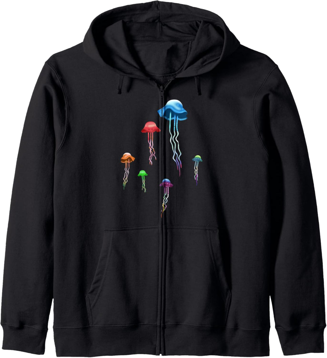 Farbige Quallen Kapuzenjacke
