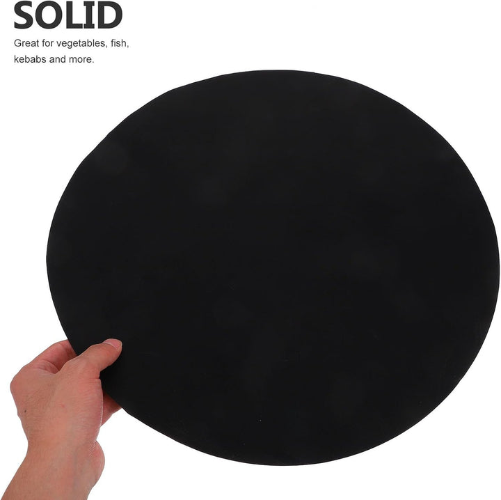 BESTonZON 2 St¨¹cke Rund BBQ Grillmatte, Antihaft Grillmatten Backmatte f¨¹r Holzkohle & Backen,Wied