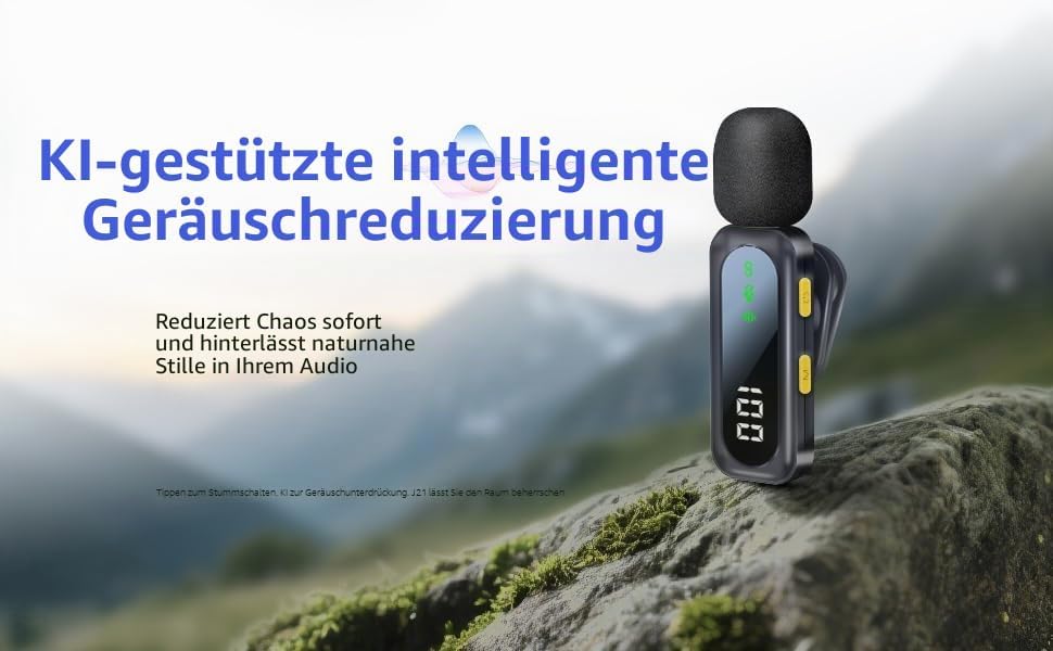 Mikrofone und Mini-Mikrofon mit magnetischem Clip-Mikrofon für iPhone und Android, Lavalier-Mikrofon