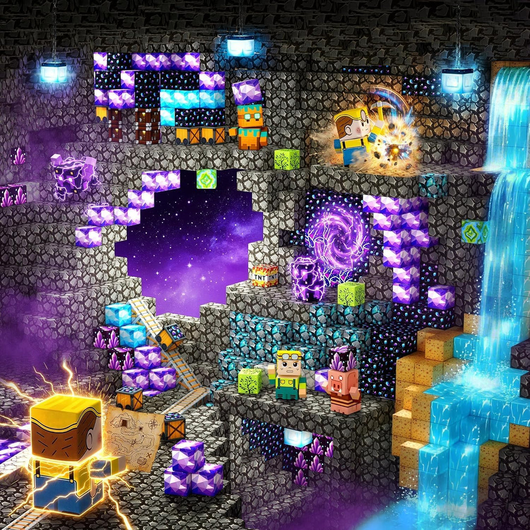 Magnetische Bausteine - 150 Teile Magnetbausteine Magnetspielzeug ab 4 Jahre, Spielzeug Magnetblöcke