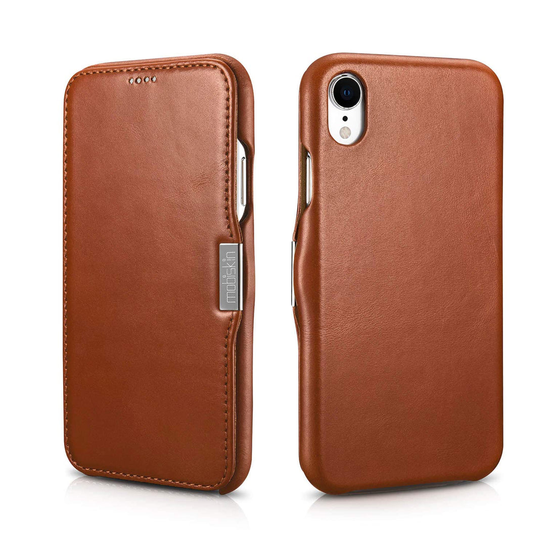 Mobiskin Hülle kompatibel mit Apple iPhone XR (6,1 Zoll), Handyhülle mit echtem Leder, Case, Schutzh