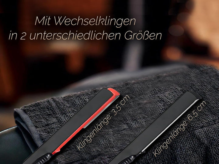 Solinger Rasiermesser Rasier-Set für Männer mit Wechselklingen Made in Germany Bartpflege Messer mit