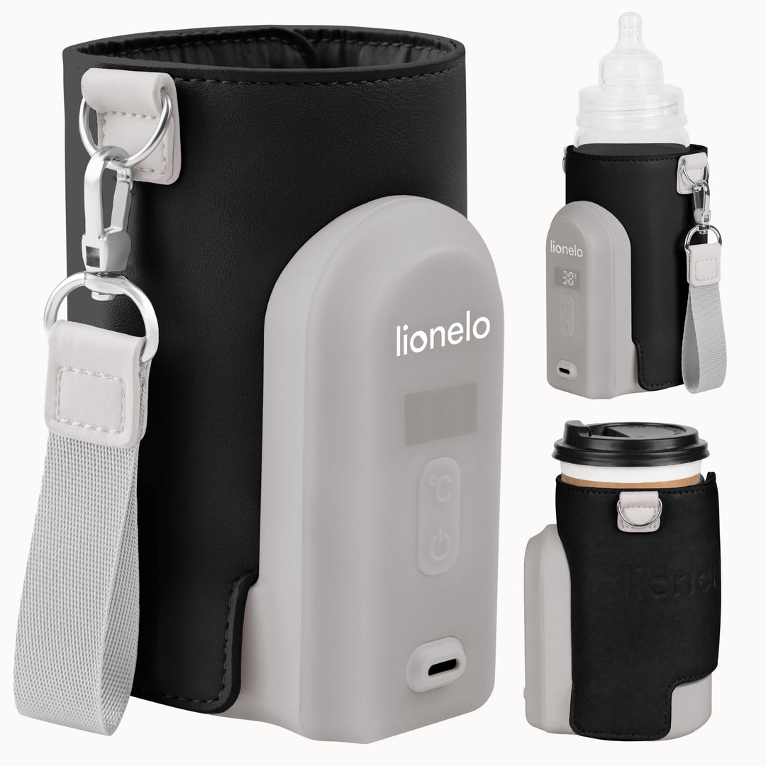 LIONELO Thermup Go Evo Tragbarer Babyflaschenwärmer, hält Flüssigkeiten warm, 5 Betriebstemperaturen