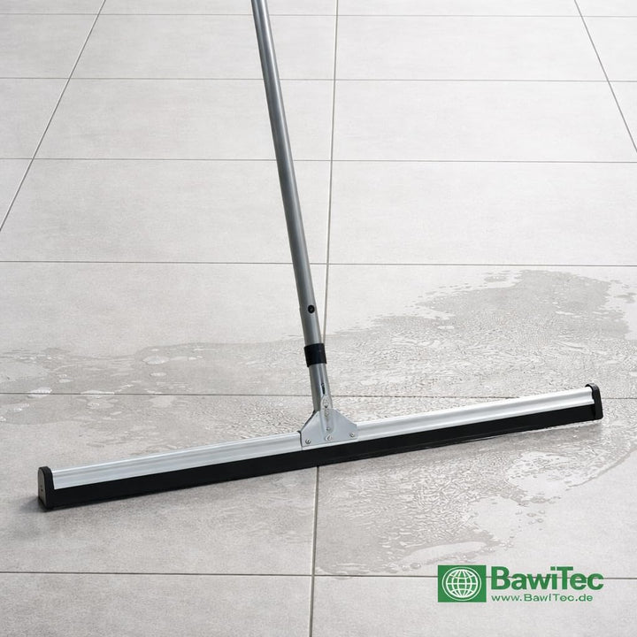 BawiTec Wasserschieber mit Teleskopstiel Breite 45cm Abzieher Metall Gummischieber mit Stiel Länge m