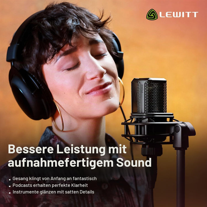 LCT 440 Pure - XLR Kondensatormikrofon für Stimme, Gesang, Instrumentenaufnahmen und Streaming - 1"