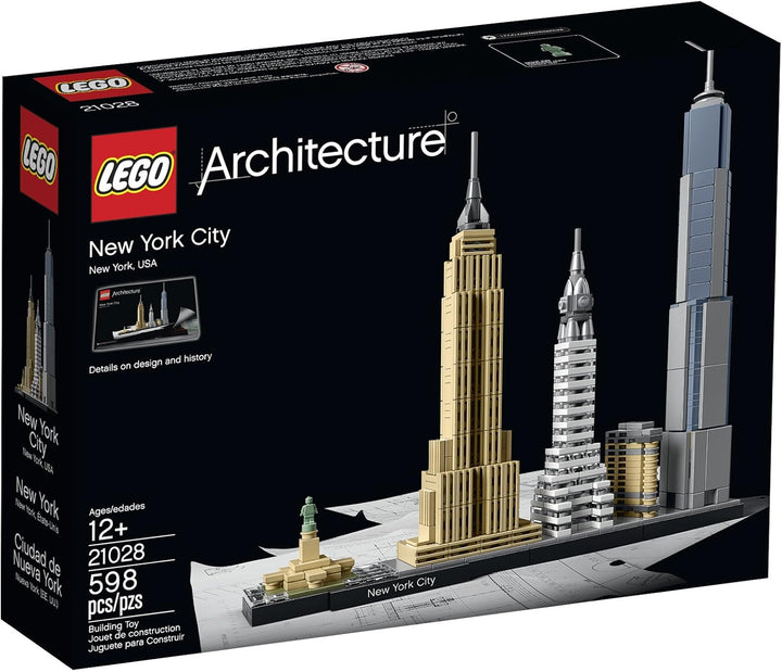 LEGO Architecture New York City 21028, Build It Yourself New York Skyline Model Kit for Adults and K