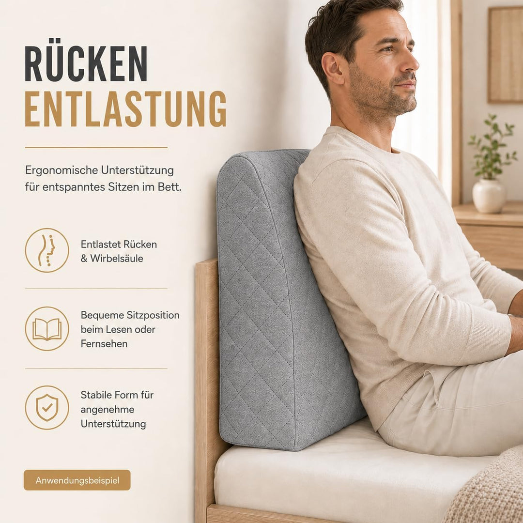 sabeatex® Rückenlehne für Bett, Sofakissen, Rückenkissen für Lounge-oder Palettenmöbel in 5 trendige