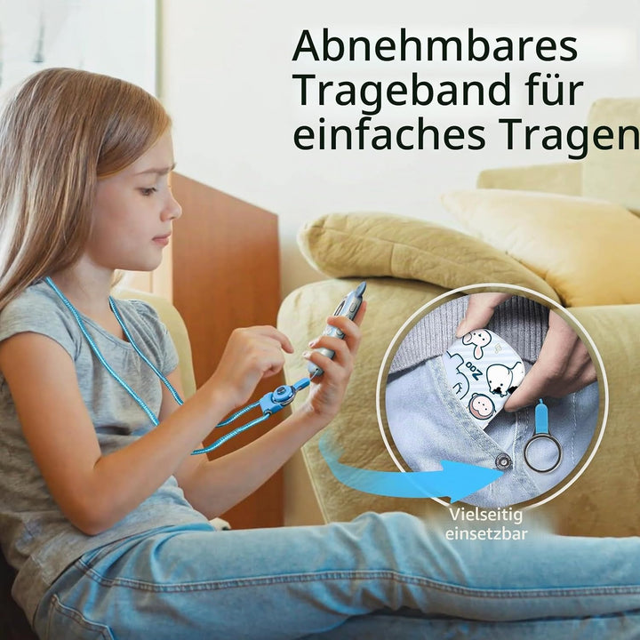 PINHUI Kinder MP3 Player Bluetooth 5.3 mit 32GB, musikplayer für Kinder,Lautsprecher, Aufhängeschnur