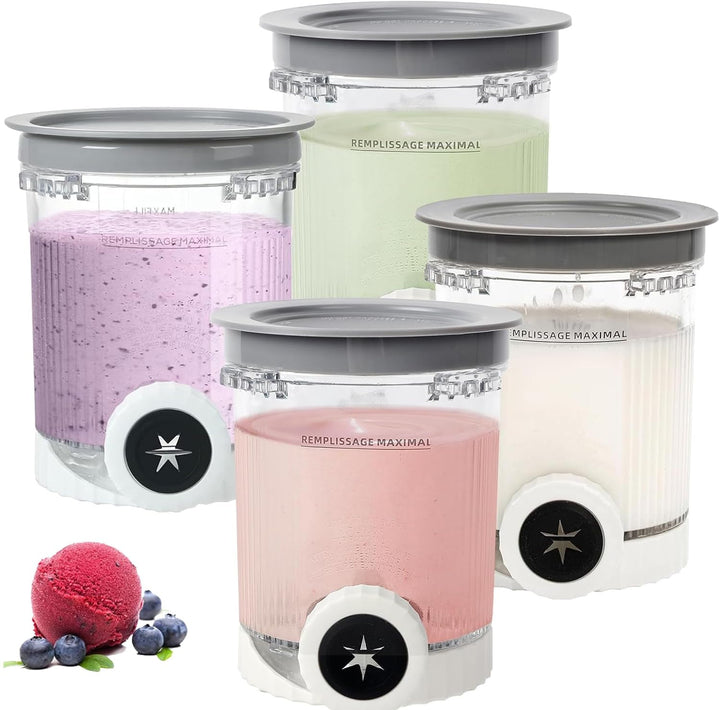 Behälter für Ninja Swirl, Tubs Zubehör für Die Eismaschinen Der Serien Creami NC700, NC701, NC701Q u