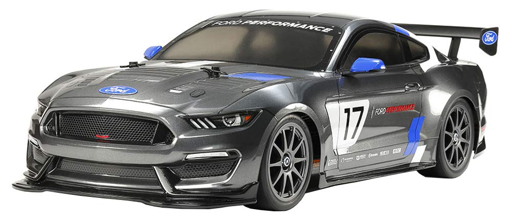 TAMIYA - 1:10 RC Ford Mustang GT4 TT-02, ferngesteuertes Auto/Fahrzeug, Modellbau, Bausatz, Hobby, Z