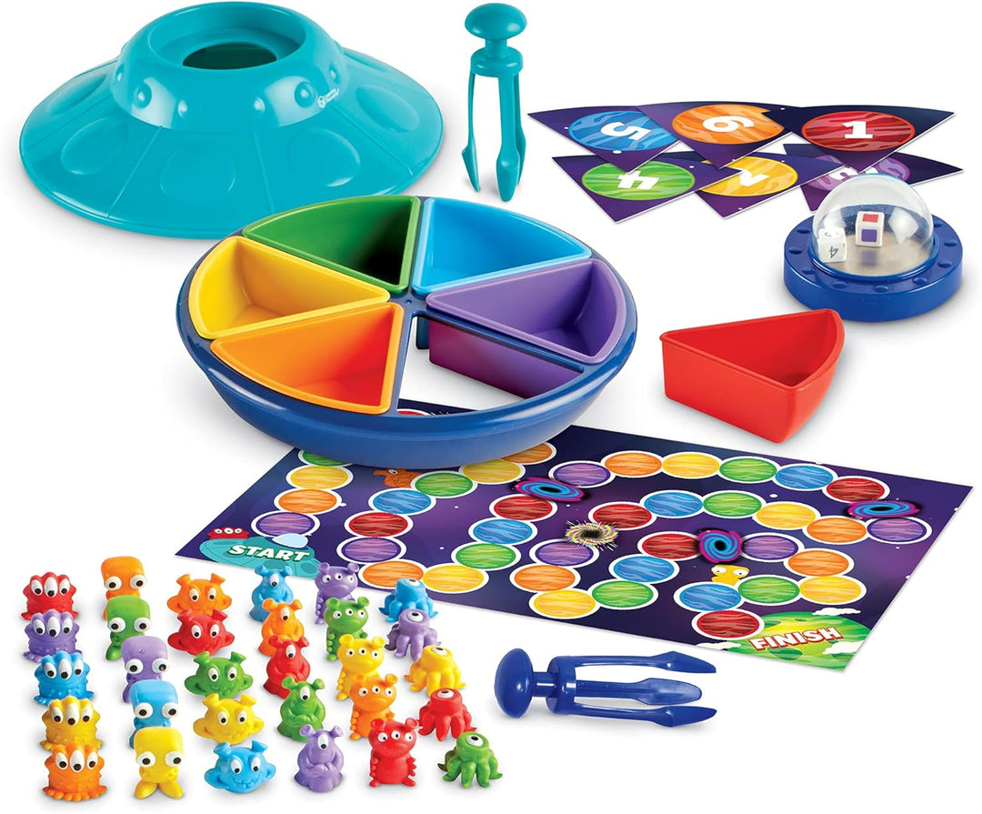 Learning Resources Oodles of Aliens! UFOs sortieren, EIN Spiel zum Farbensortieren für Kinder ab 3 J