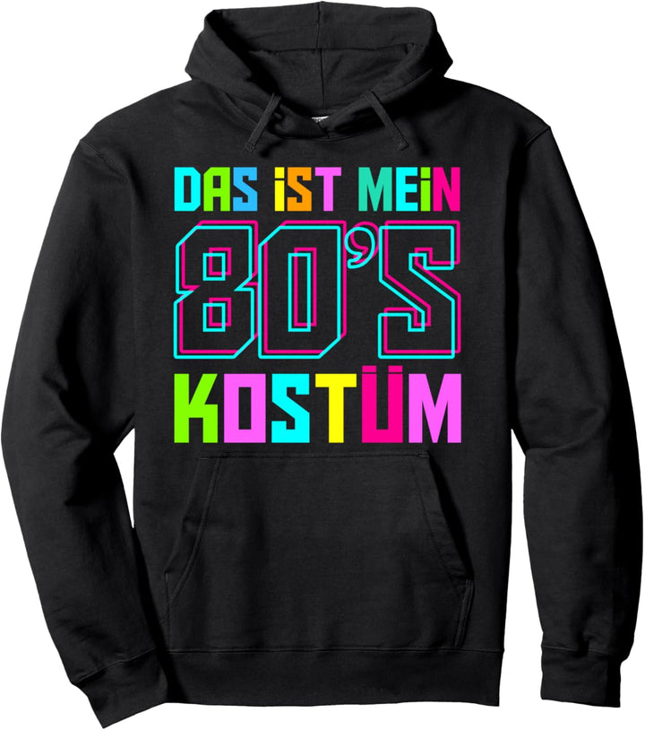 80er Jahre Motto Party 80s Kostüm Retro Pullover Hoodie