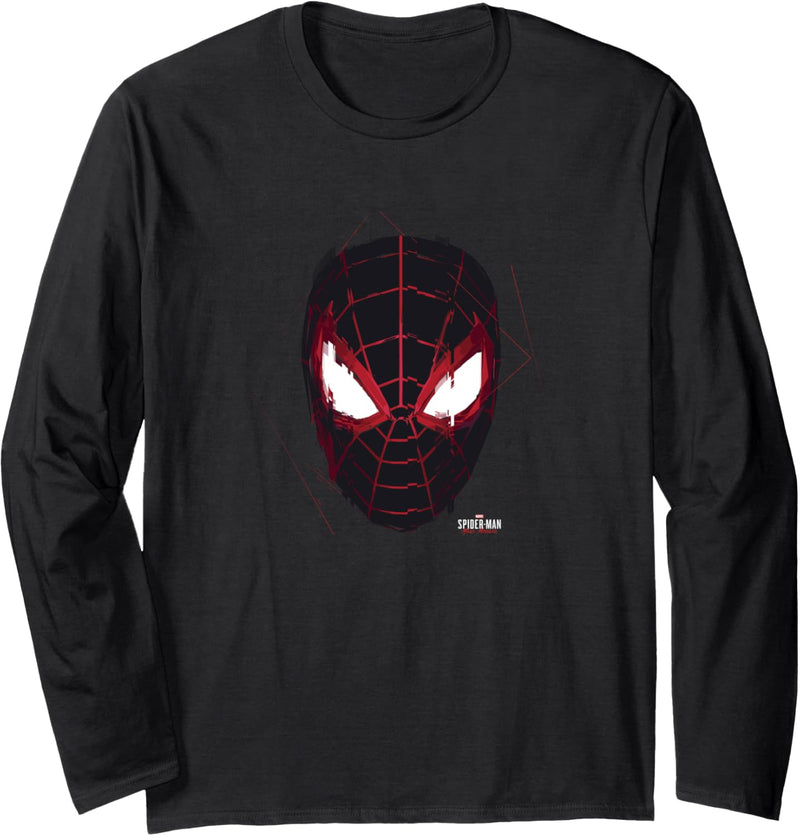 Marvel Spider-Man: Miles Morales Glitch Mask C1 Langarmshirt