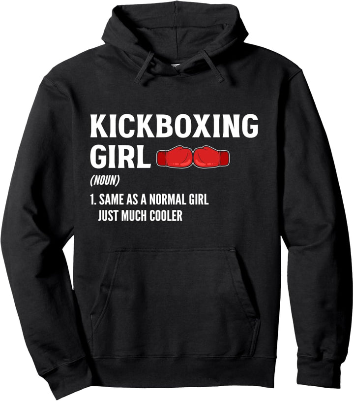 Kickboxen Mädchen Female Kickboxer Pullover Hoodie
