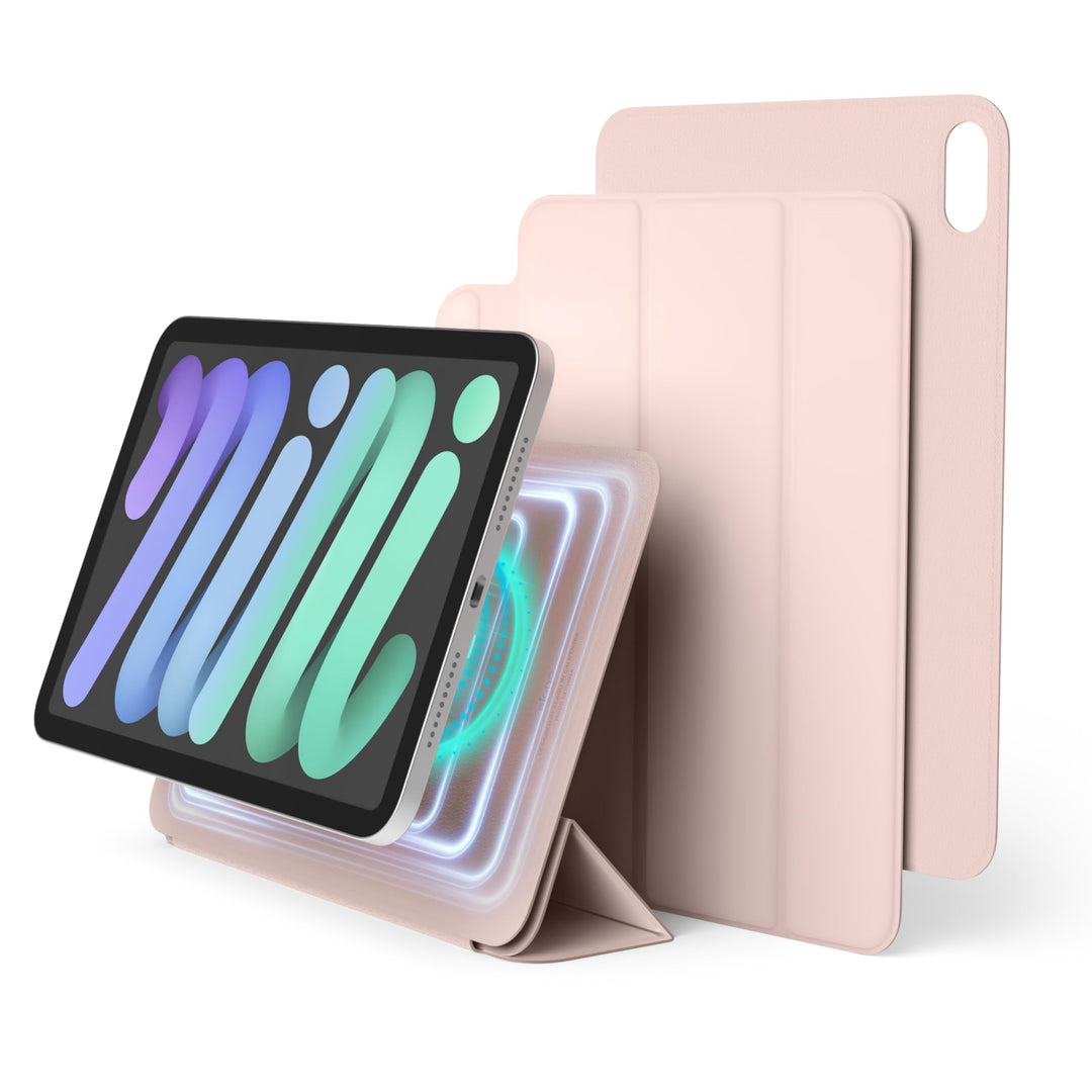 elago Magnetische Folio Hülle Kompatibel mit iPad Mini 8.3 Zoll 6. Generation - Rückwand kann an Met