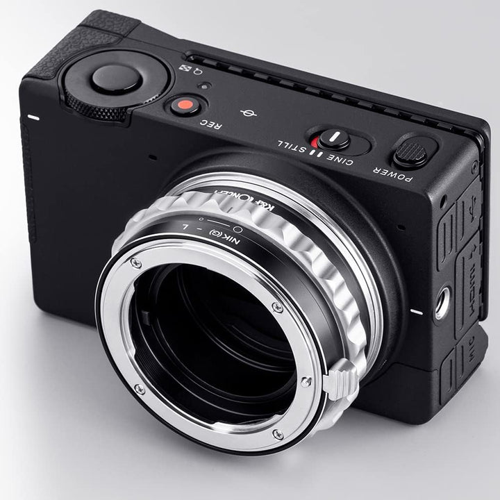 K&F Concept Objektivanschlussadapter NIK(G)-FX Manueller Fokus Kompatibel mit Nikon F (G-Typ) Objekt