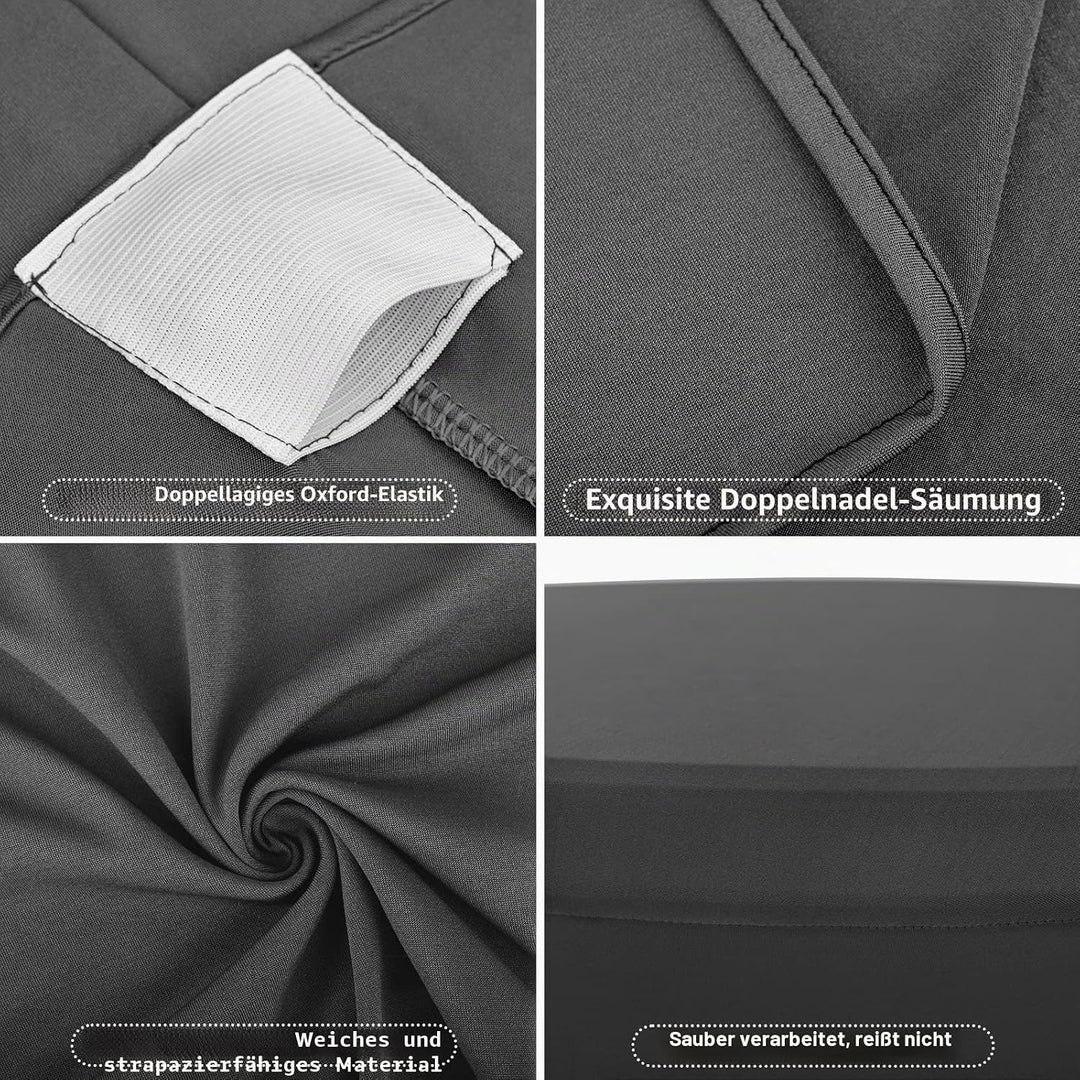 Pesonlook 3er-Set Stretch Stehtisch Husse für Bistrotisch Ø 80-85 cm Elegante,Verstärkung im Fussber
