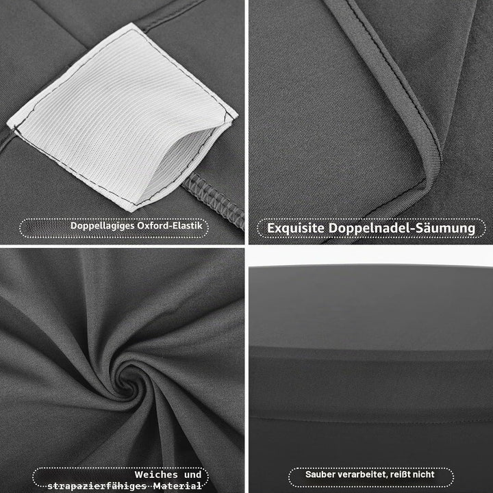 Pesonlook 3er-Set Stretch Stehtisch Husse für Bistrotisch Ø 80-85 cm Elegante,Verstärkung im Fussber