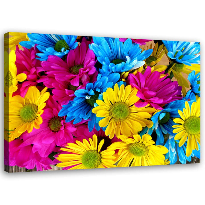 Feeby Wandbild Blumen Druckbild Leinwandbild Natur mehrfarbig 100x70 cm Leinwandbild 100x70 cm mehrf