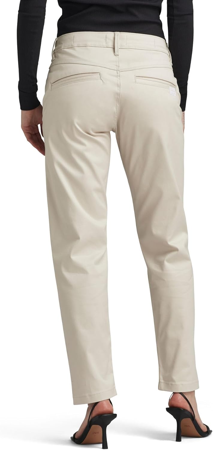 G-STAR RAW Damen Kate Boyfriend Chino Pants 24W / 30L Beige (Whitebait D22539-c072-1603), 24W / 30L