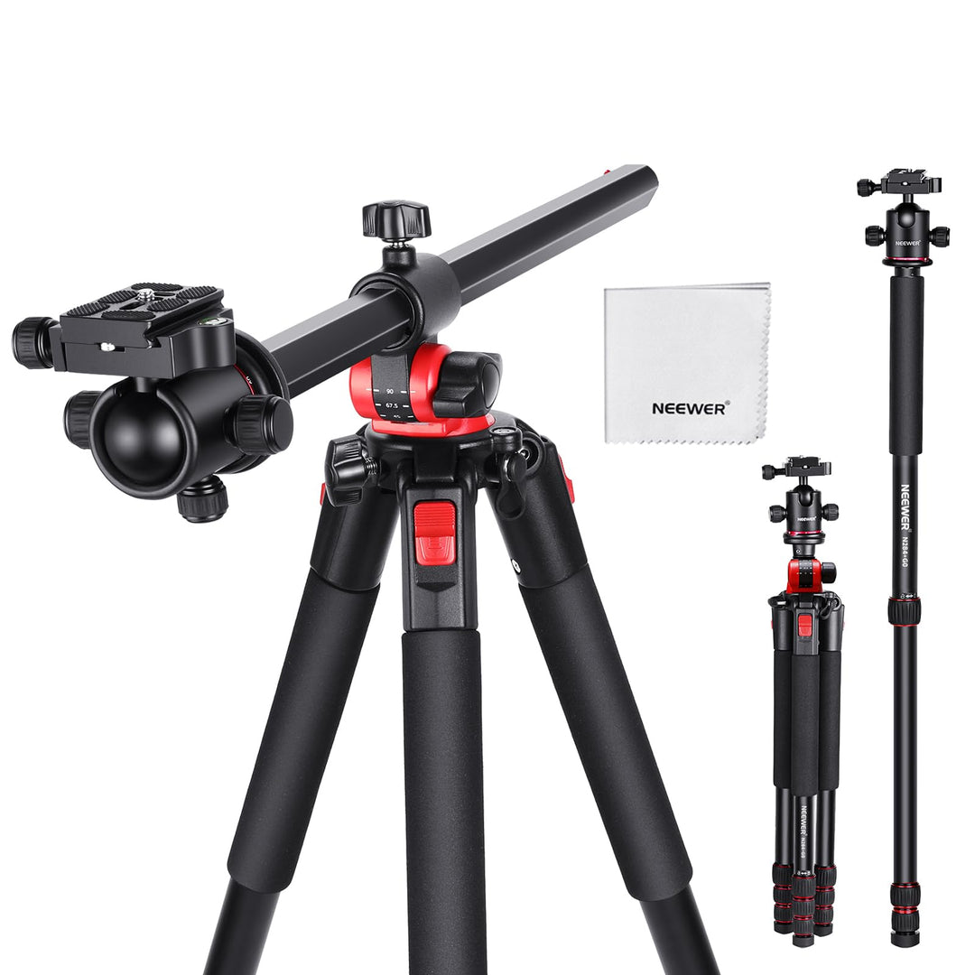 NEEWER Kamera Stativ Einbeinstativ, 72" Aluminium Overhead Mount Stand Heavy Duty für DSLR Cam Camco