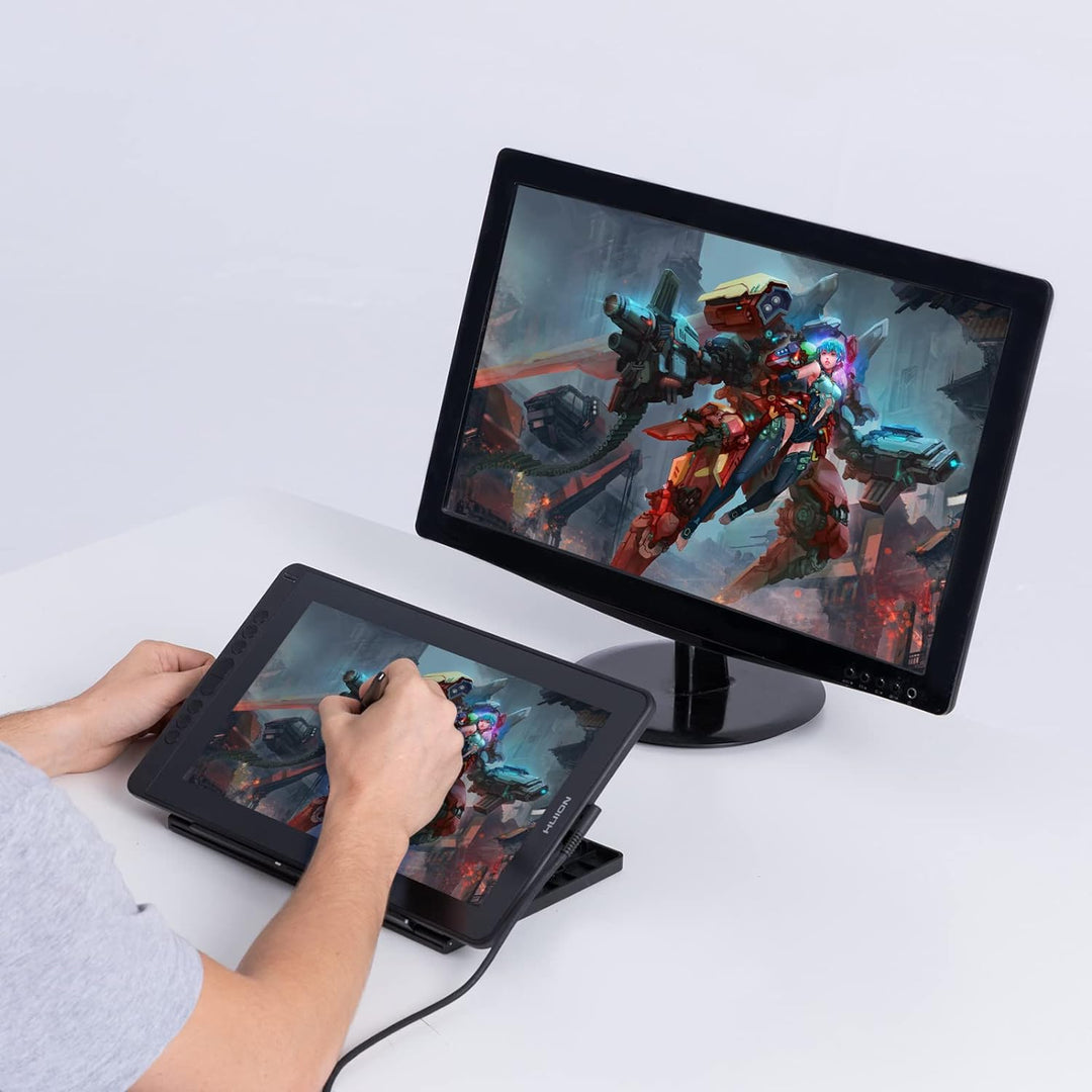 HUION Kamvas 13 Grafiktablett mit Display, 13,3 Zoll Volllaminatbildschirm Pen Display, 8 programmie