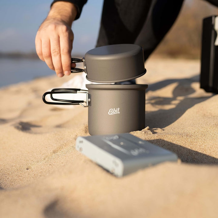 Esbit Outdoor Kochtopf 1000 ml - Camping Topf aus leichtem, hartanodisiertem Aluminium - zweiter Top