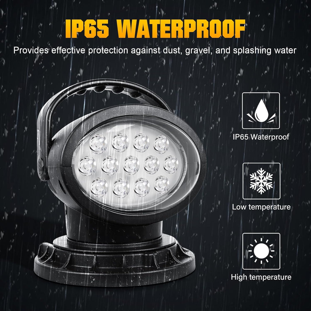 RIGIDON 5D 50w Led strahler aussen mit Fernbedienung, Led arbeitsscheinwerfer mit magnetfuss, Spot O