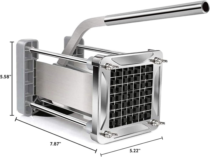Pommes Frites Schneider, Sopito Pommesschneider Edelstahl Professioneller French Fries Cutter mit 12