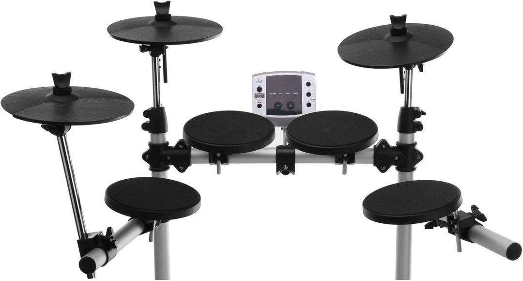 XDrum DD-400 E-Drum Set (Komplettes Schlagzeug, 4 Drum Pads, 3 Cymbal Pads, Sound Modul mit 180 Soun