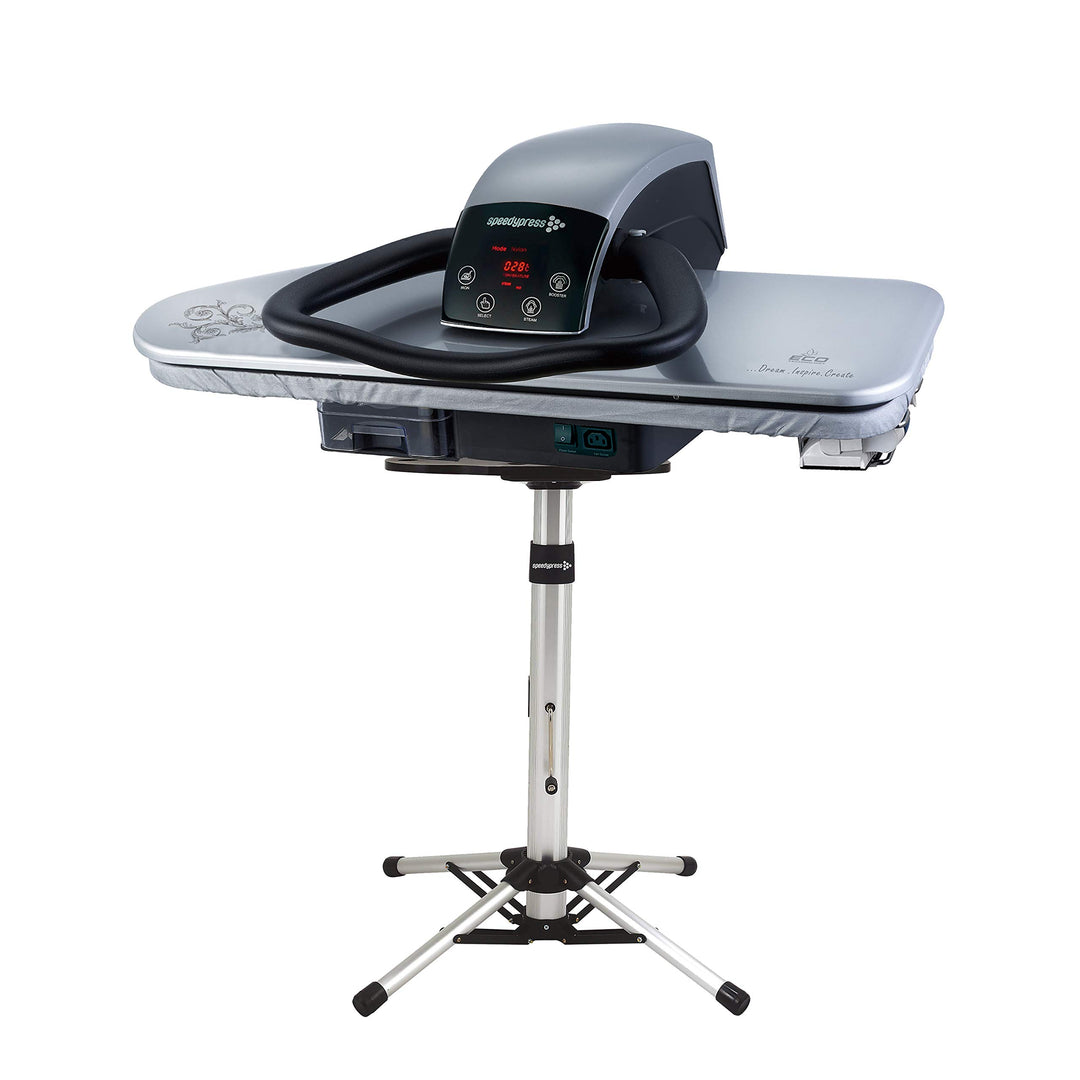Speedypress Dampfbügelpresse 81HD, silber/schwarz, robust, professionell, 81 cm, mit Ständer