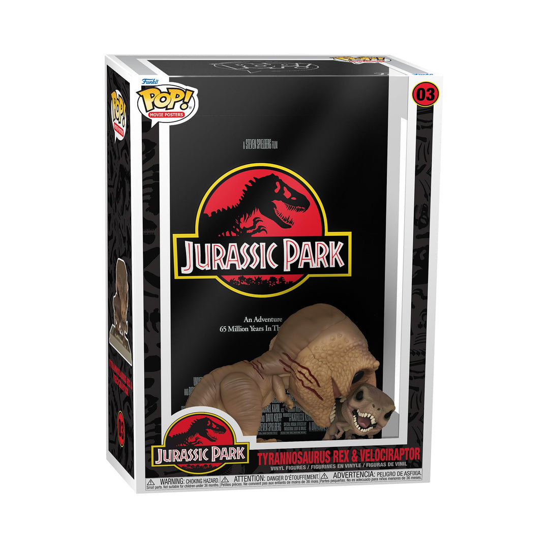 Funko Pop! Movie Poster: Jurassic Park - Tyrannosaurus - Vinyl-Sammelfigur - Geschenkidee - Offiziel