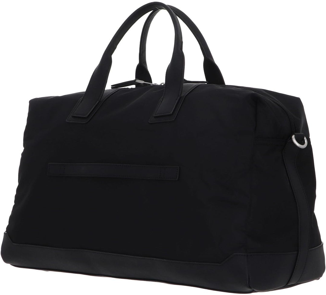 Tommy Hilfiger Herren Th Erhöhte Nylon-Reisetasche Duffle Bags, Schwarz
