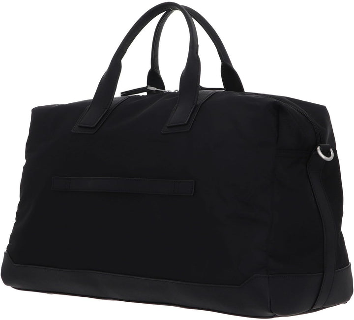 Tommy Hilfiger Herren Th Erhöhte Nylon-Reisetasche Duffle Bags, Schwarz