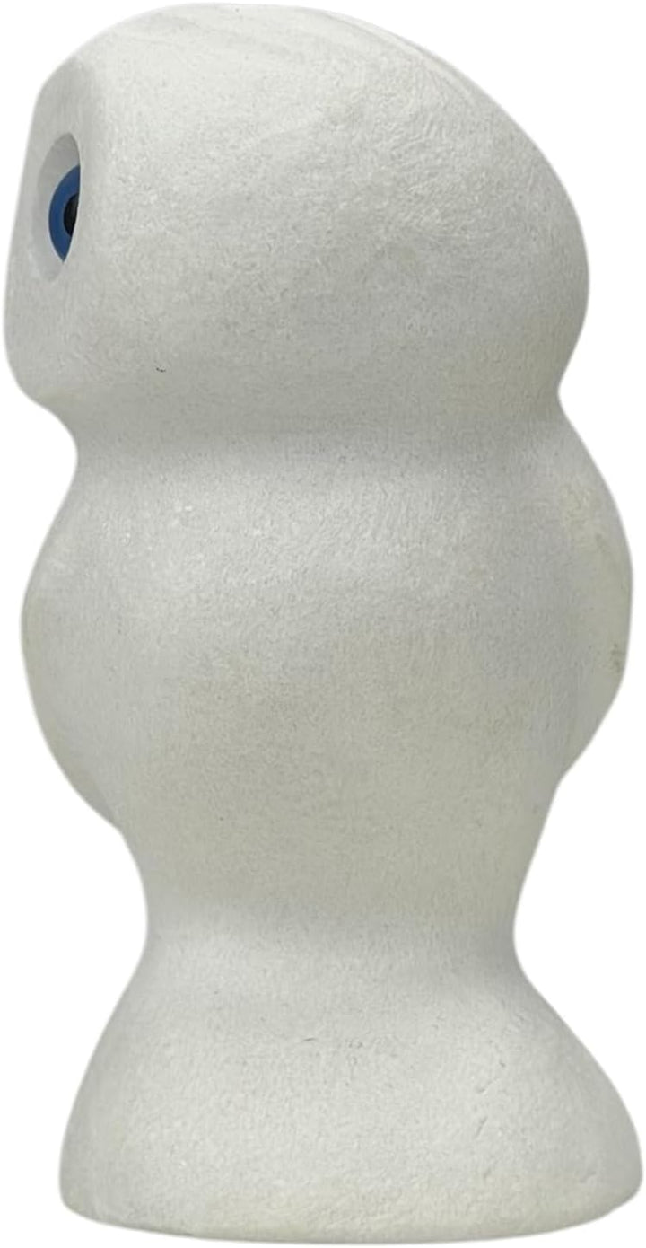 Eulensymbol der Weisheit, echte griechische natürliche geschnitzte Marmor-Statue, Skulptur