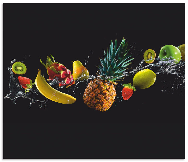 ARTland Küchenrückwand Alu 70x60 cm (BxH) viele weitere Grössen Spritzschutz Küche für Herd Spüle De