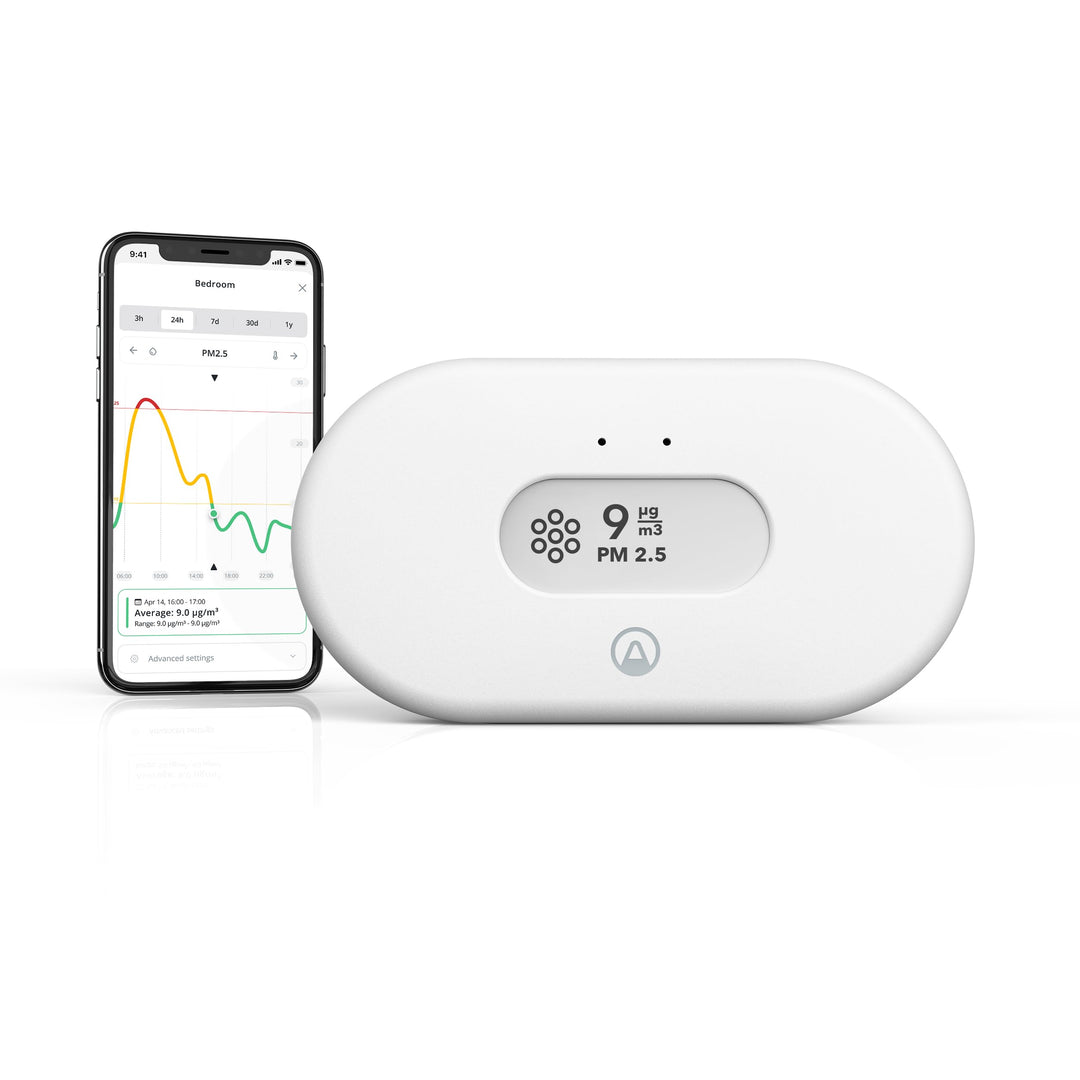 Airthings View Pollution 2980 - Luftverschmutzungs-Messgerät zur Überwachung von Feinstaub (PM2.5),