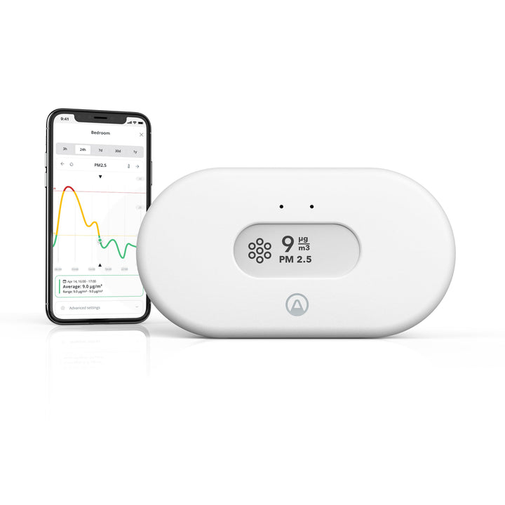 Airthings View Pollution 2980 - Luftverschmutzungs-Messgerät zur Überwachung von Feinstaub (PM2.5),