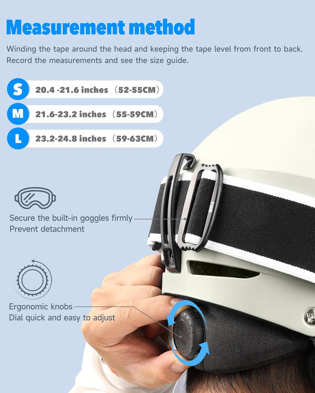 Findway Skihelm für Herren Damen,Unisex Schneesporthelm für Skifahren/Snowboard mit Belüftungssystem