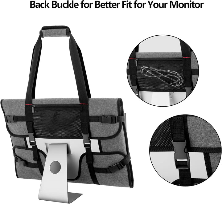Trunab Monitortasche IMac-Transport Kompatibel mit iMac 21.5'' 24'' Monitor 24'', Abdeckung Schutz i