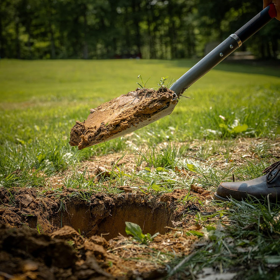 Radius Garden 22211, Root Slayer Wurzel-Spitz-Spaten rot Root Slayer Round Head Shovel, Root Slayer