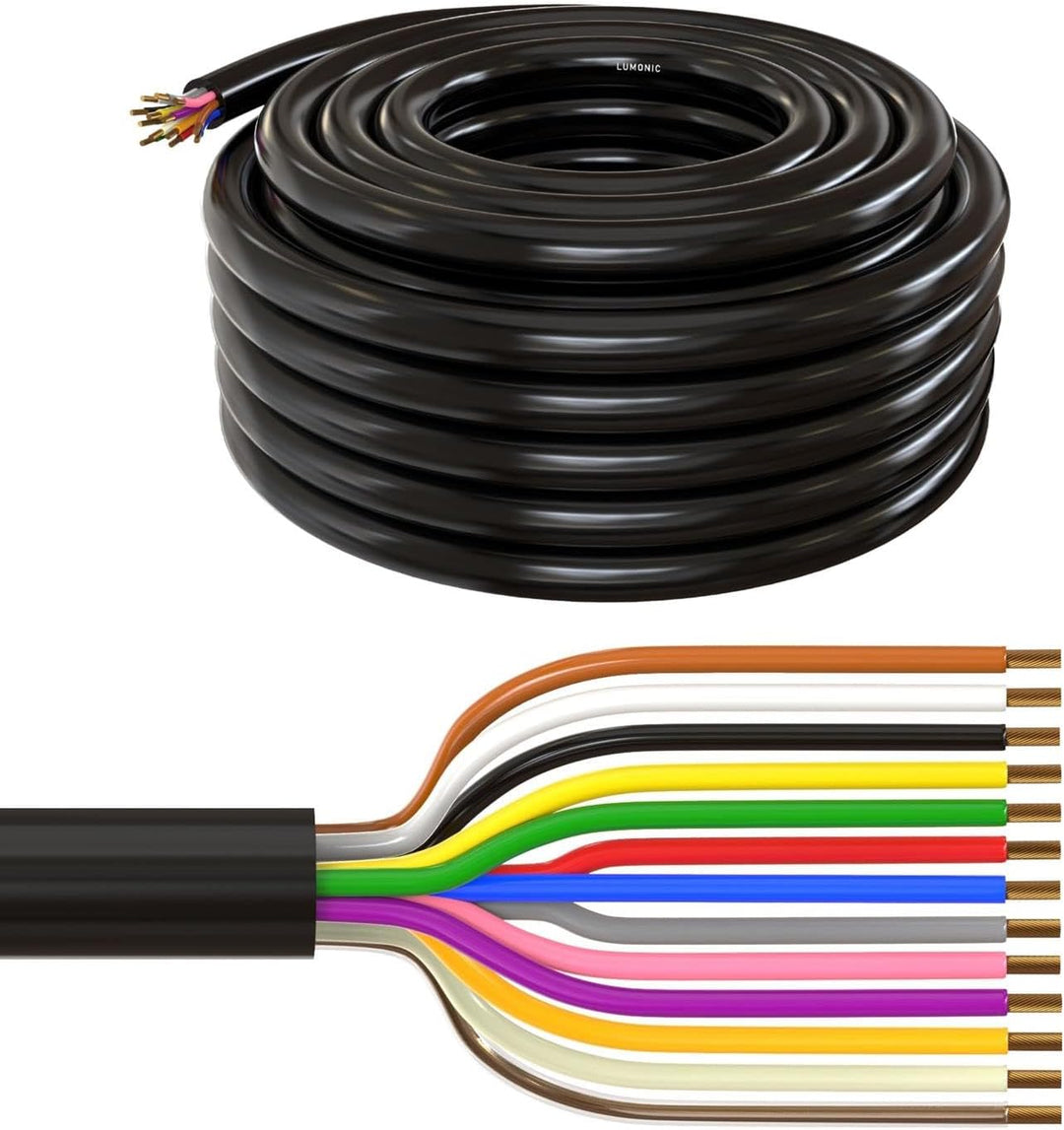 5m Lumonic 1m FLRYY Fahrzeugkabel 13 adrig I Fahrzeugleitung mit Kabelquerschnitt 13x 1,5mm² I Kabel