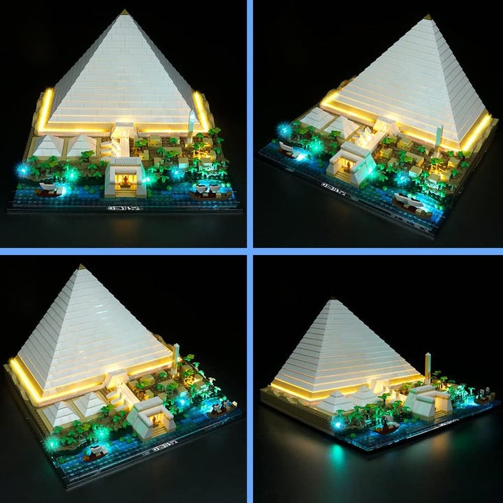 LED Beleuchtungsset Kompatibel mit Lego Cheops Pyramide, LED Beleuchtungsset Kompatibel mit Lego Gre